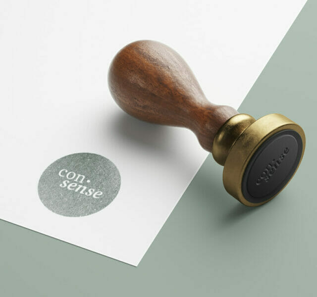 Portfolios 10 Logo Mockup for con·sense Corporate Design