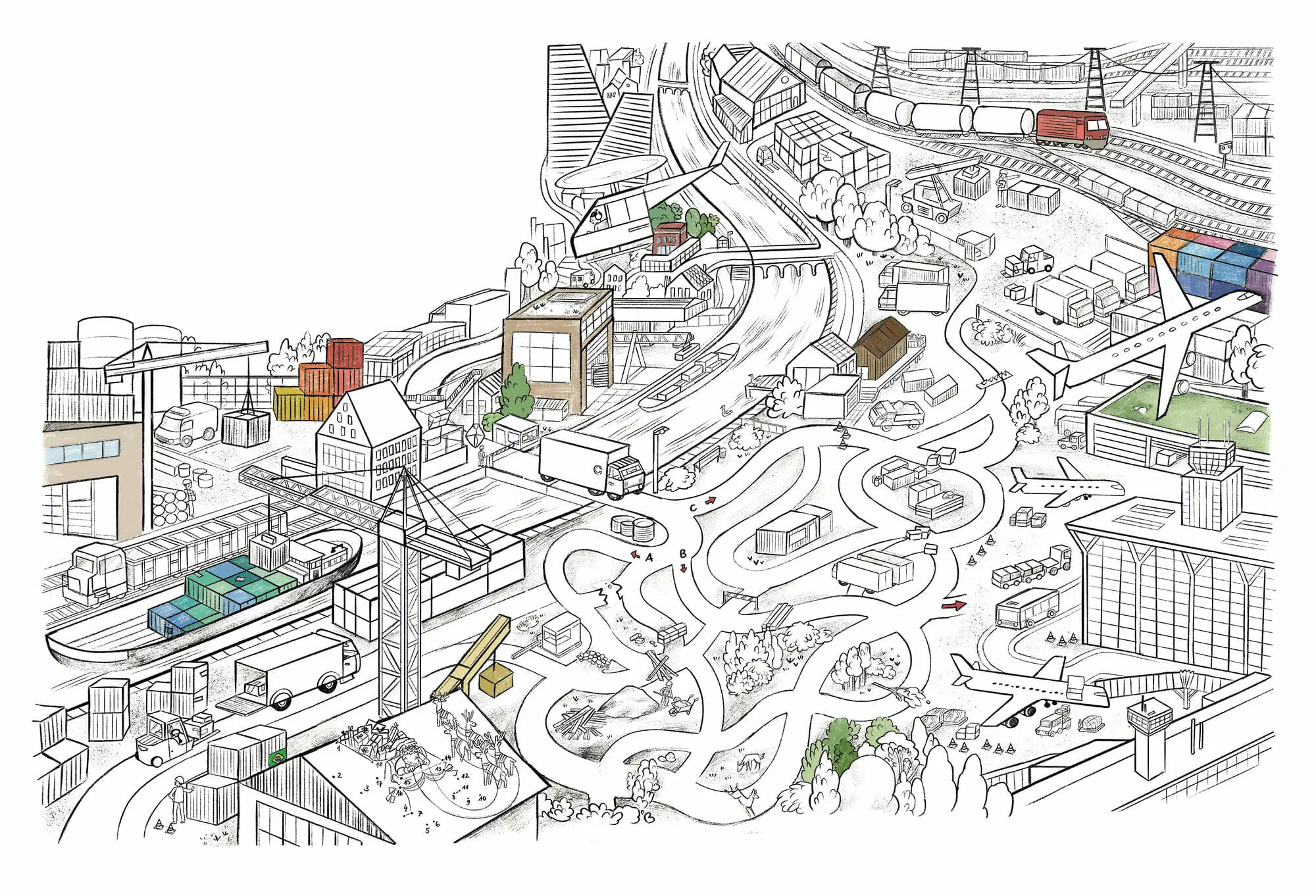 HKBB Wimmelbild Logistik